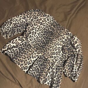 Leopard Print Blouse